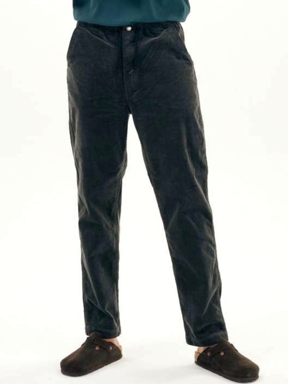 ORSLOW The New Yorker Pants in Charcoal Corduroy - XXS